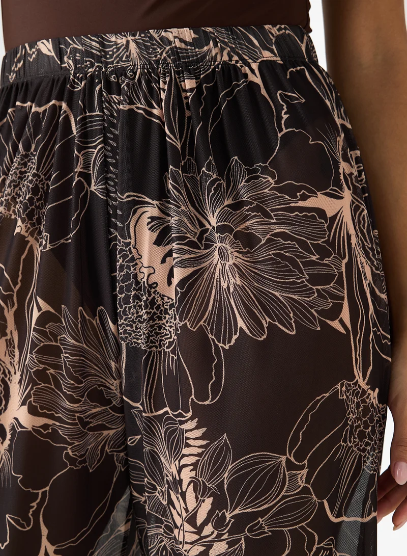 Ella  Printed Sheer Beach Pant for Women | Best Price UAE